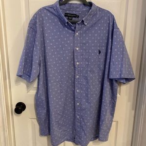 Men’s U.S. Polo Assn. short sleeve button down shirt size 2xl